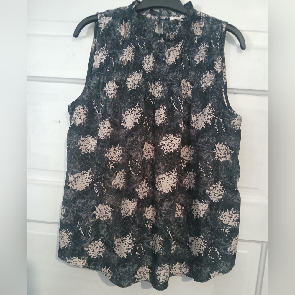 Joie Neutral Floral Blouse